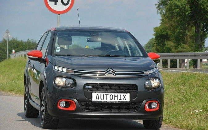 Citroen C3 cena 49300 przebieg: 87007, rok produkcji 2017 z Nekla małe 379